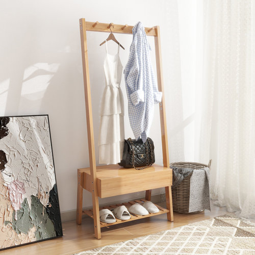 Latitude Run® Rozzlyn Coat Rack Freestanding, Entryway Coat Hanger